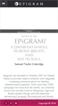 Mobile Screenshot of epigramonline.com