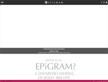 Tablet Screenshot of epigramonline.com